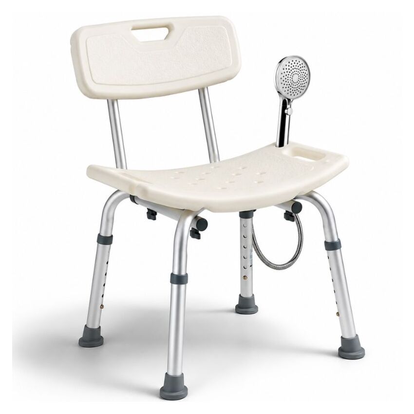 Silla de baño Taburete de baño con respaldo