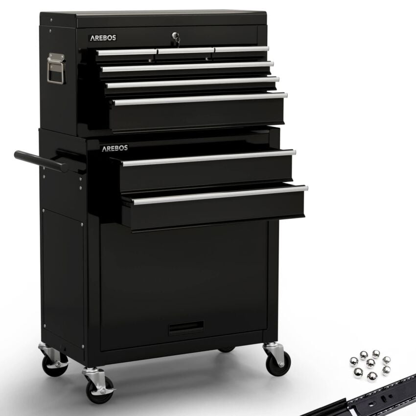 Carro de taller con 9 compartimentos