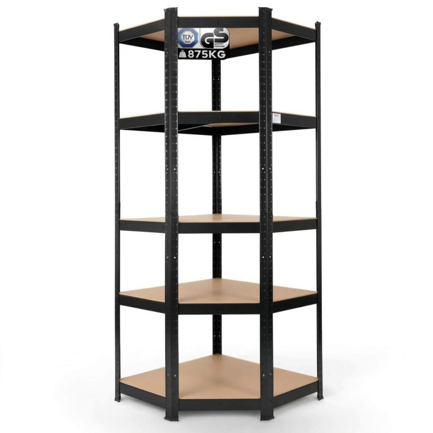 Estanterías para cargas pesadas 180 x 70 x 70 cm 875 kg - Negro