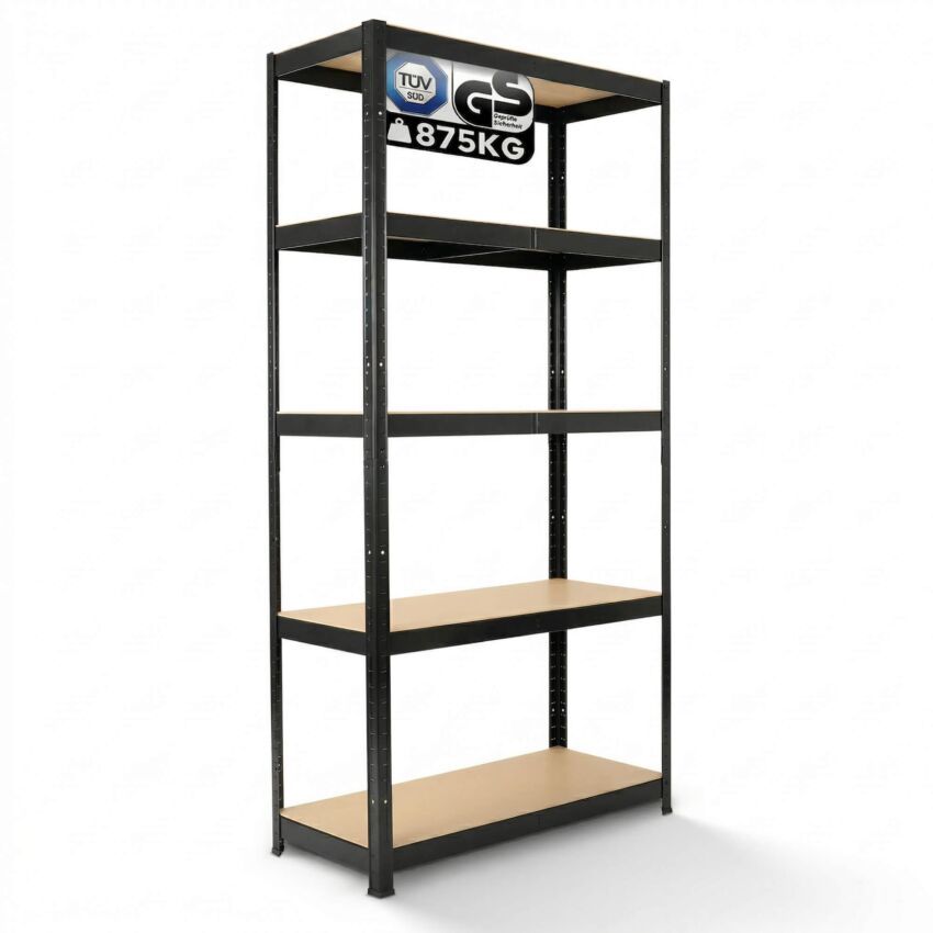 Estanterías para cargas pesadas 180 x 90 x 40 cm 875 kg - Sort 