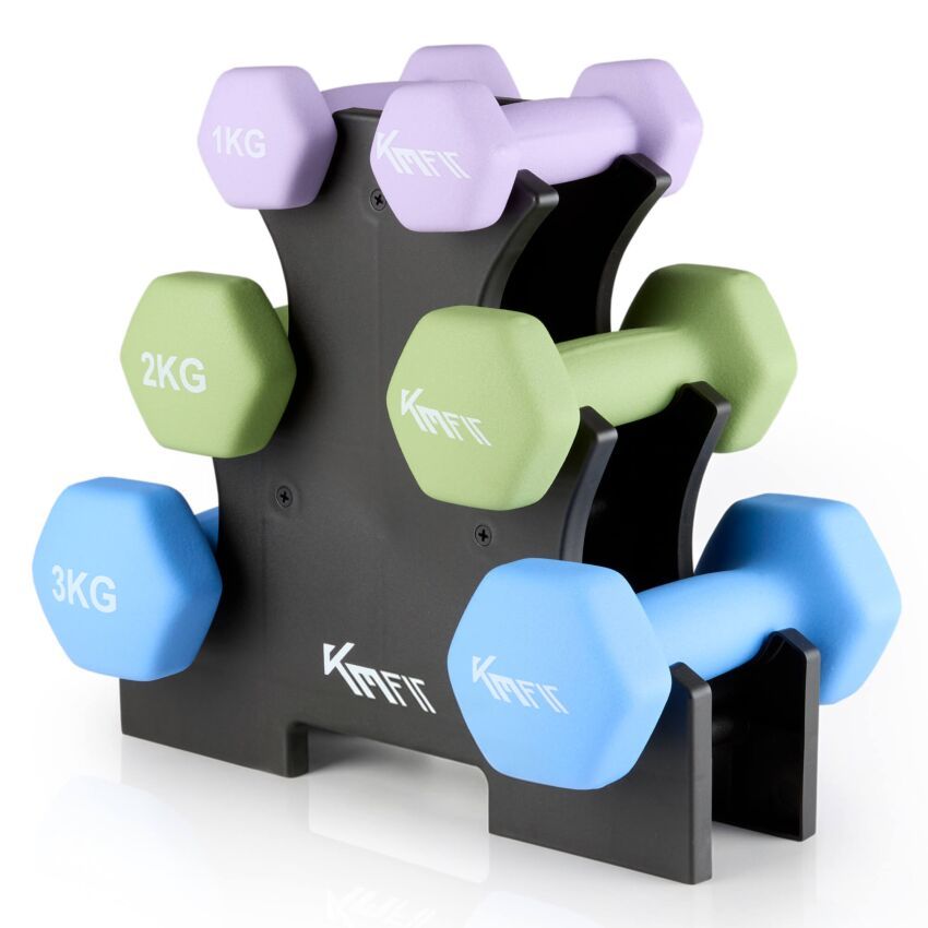 KM-Fit set de mancuernas 12 kg