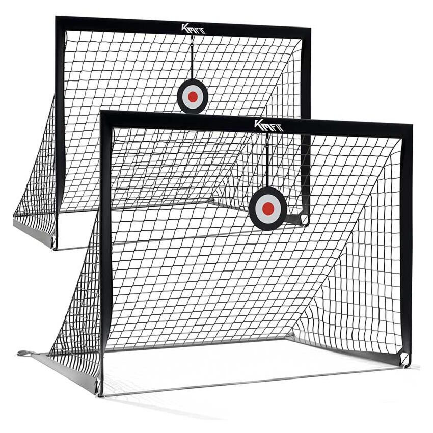 Juego de dos porterías de fútbol KM-Fit, 120 x 90 cm