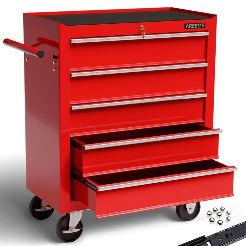 Carro de herramientas - 5 compartimentos