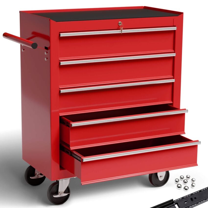 Carro de herramientas - 5 compartimentos