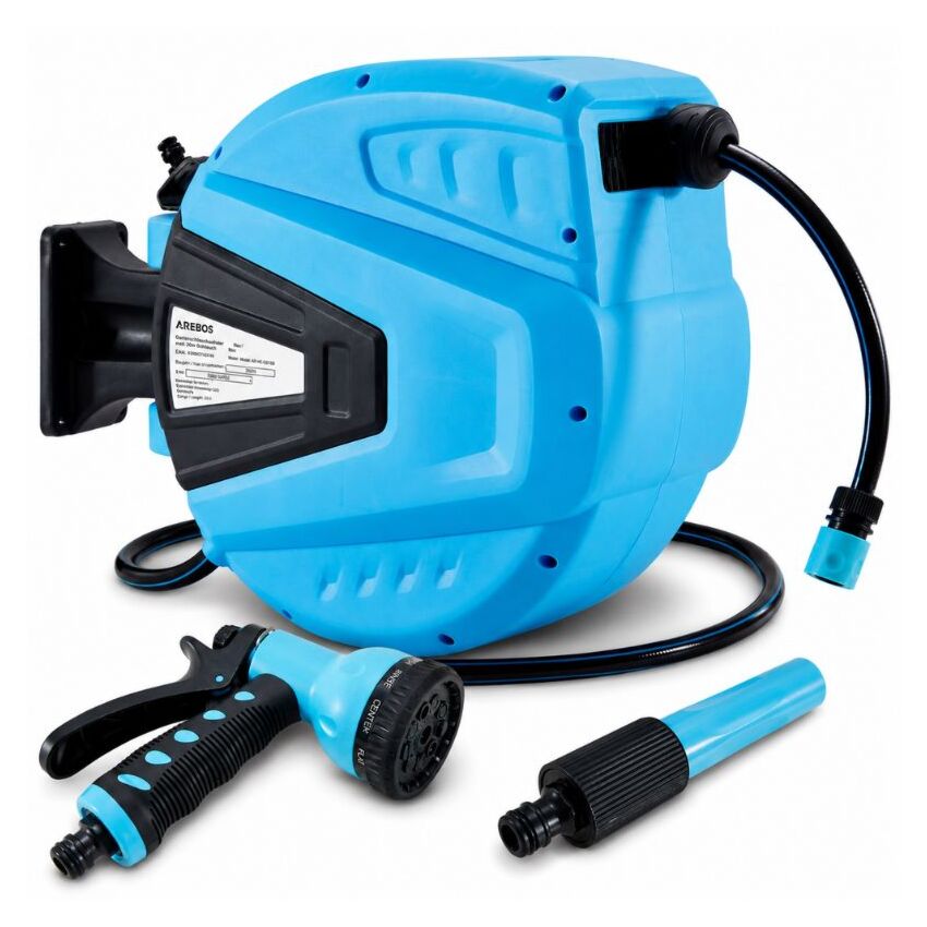 Enrollador automático de manguera de jardín de 30 m