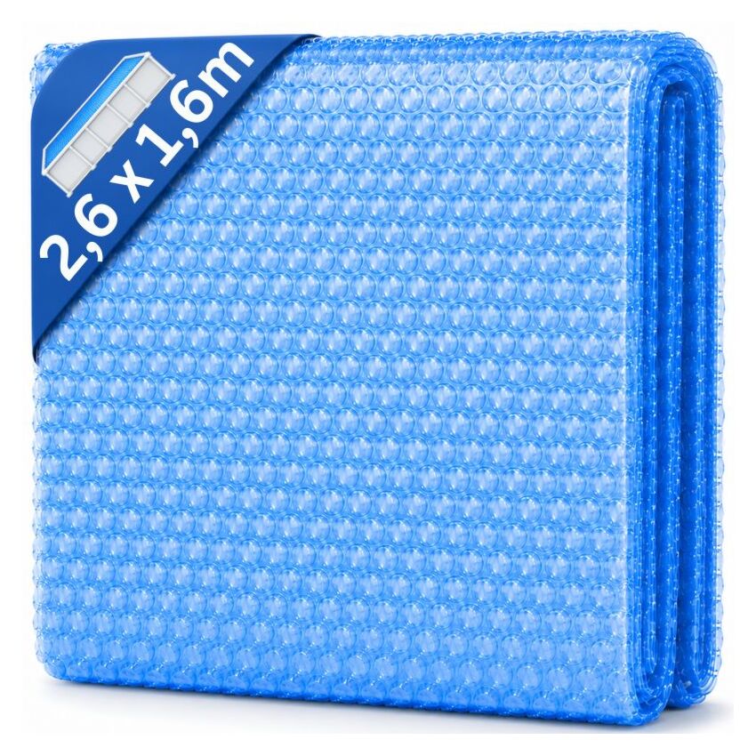 Folio solar piscina 2,6 x 1,6 m rectangular 120mic