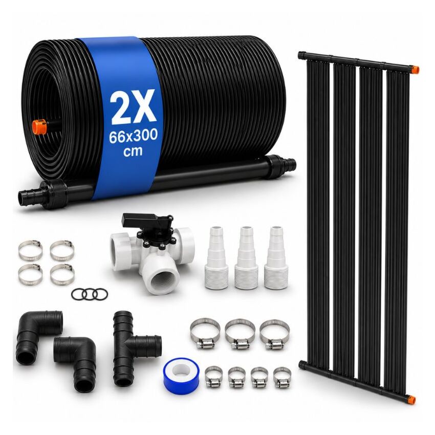 Calentador solar 66cmx300cm 2 piezas